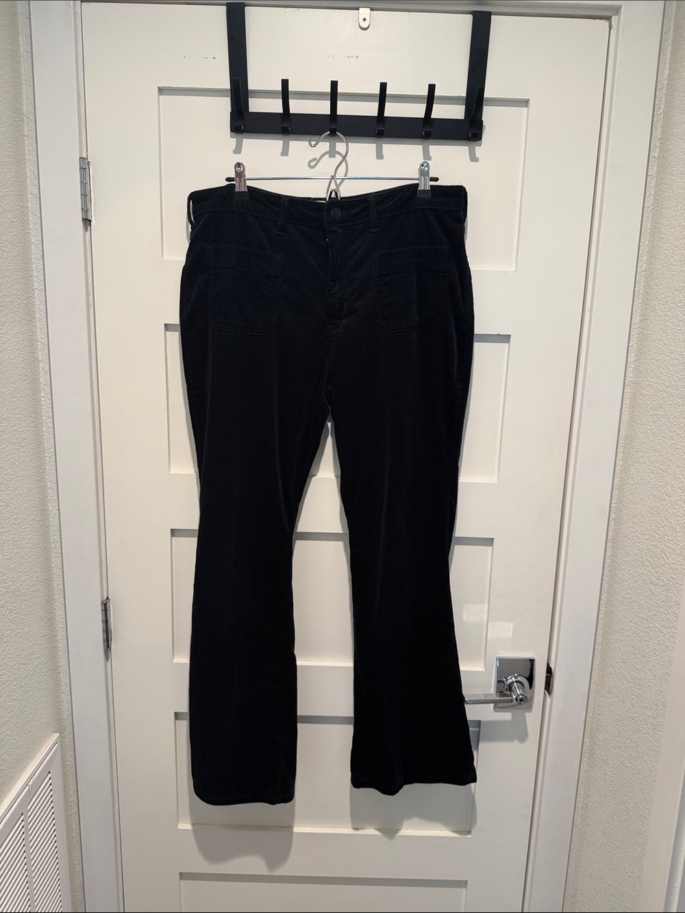 New Pilcro Black Corduroy Flared Pants
